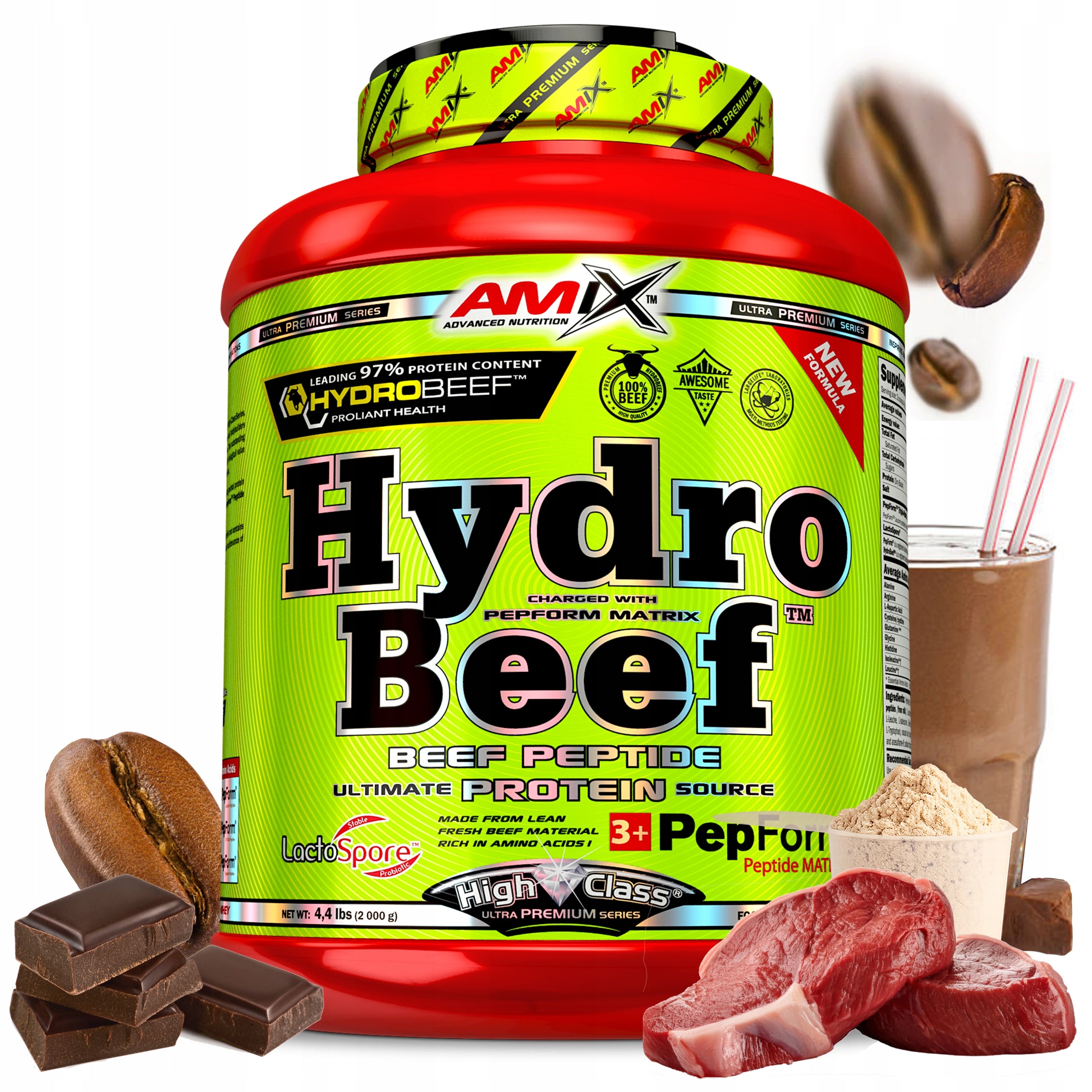 WHEY ISOLATE BEEF AMIX HYDRO BEEF 2kg - Hydrolyzate protein supplement