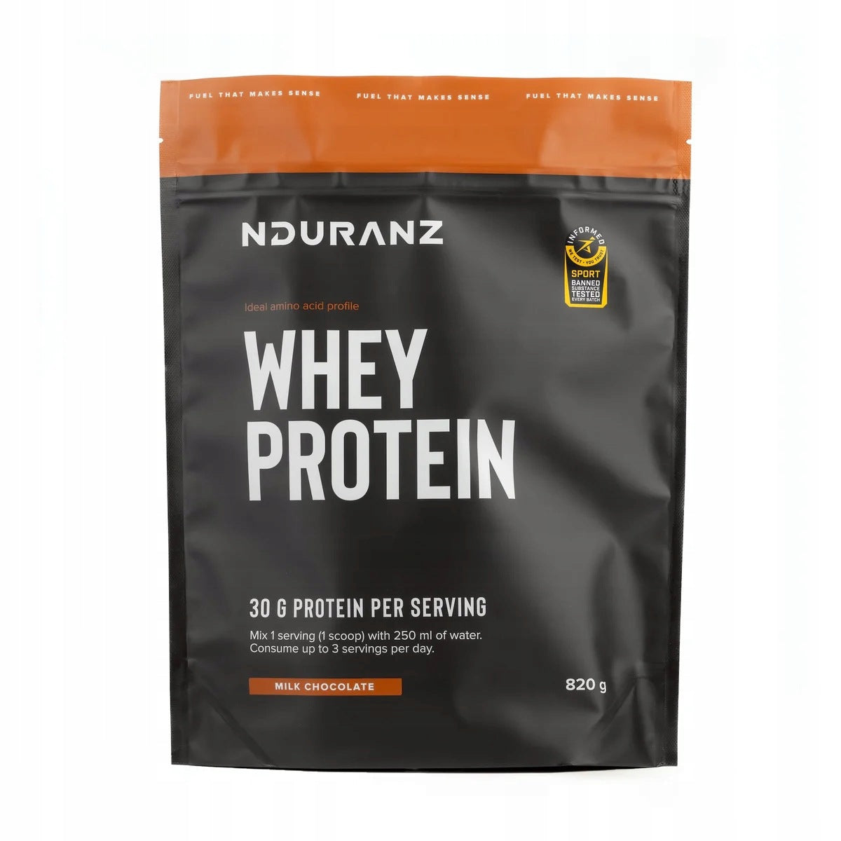 WHEY PROTEIN 820G NDURANZ PROTEIN SUPPLEMENT WPC MILK CHOCOLATE