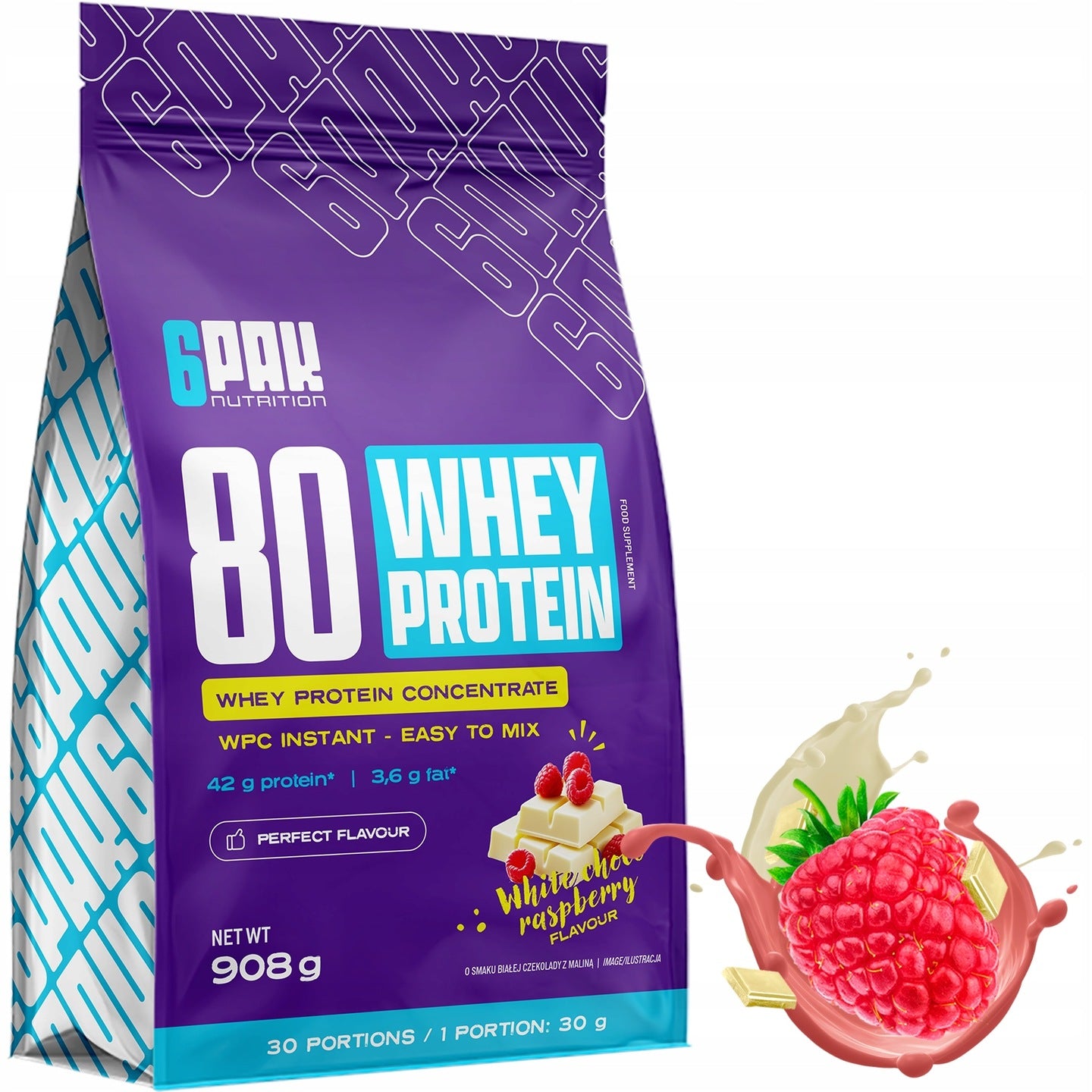 WHEY Protein WPC 80 908G Whey Protein BCAA Instant