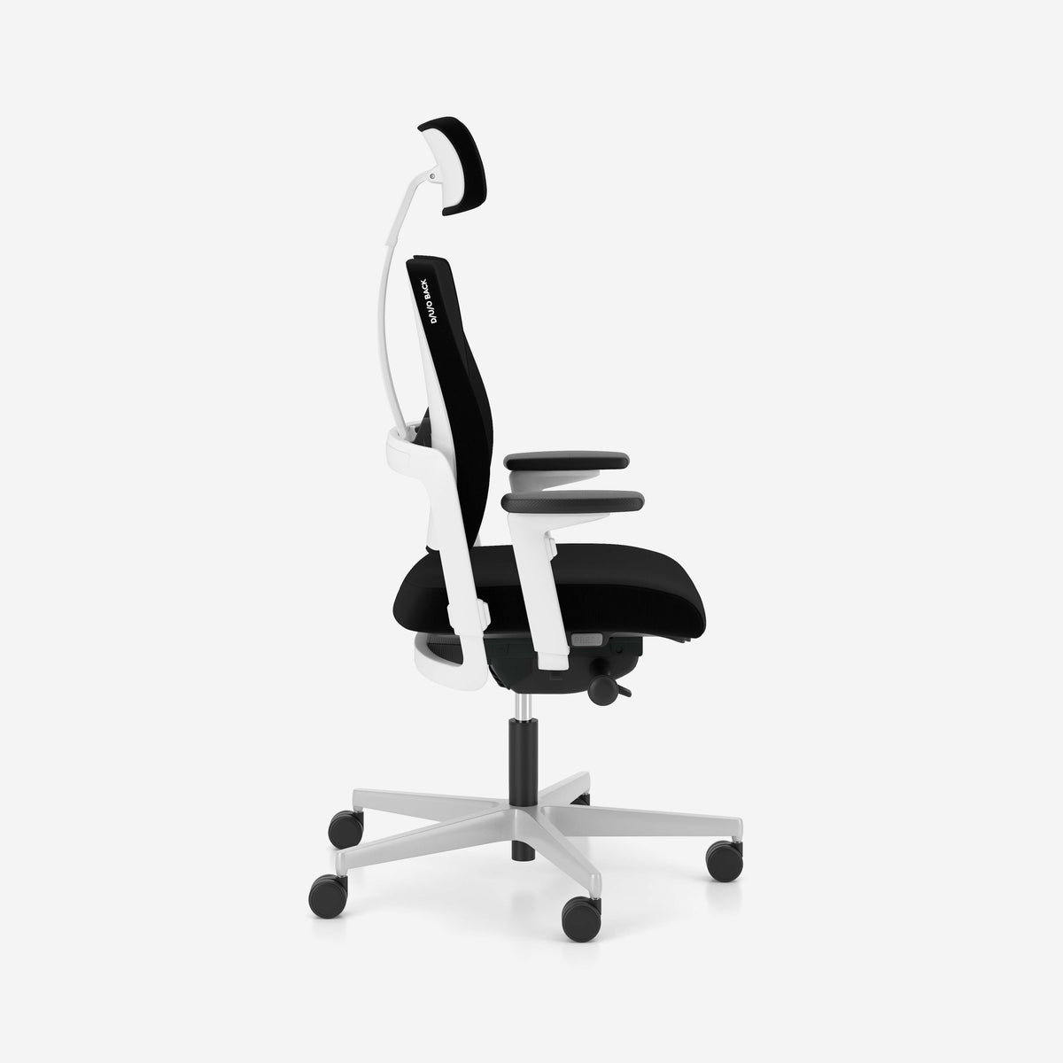 WHITE AND BLACK Ergonomic Office Chair Gaming Swivel Chair Xilium G Furniture depth 74 cm