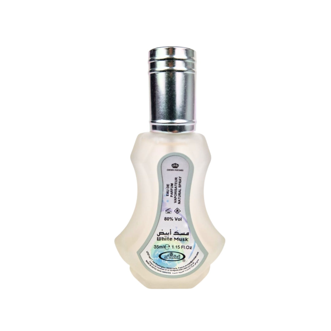 WHITE MUSK PERFUME ARABIC DELICATE POWDER MUSK 35 ML AL REHAB Brand Al-Rehab