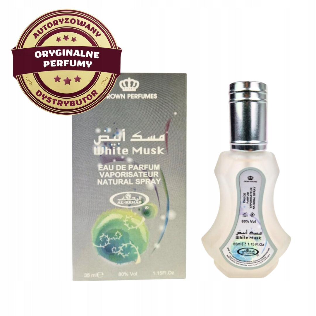WHITE MUSK PERFUME ARABIC DELICATE POWDER MUSK 35 ML AL REHAB