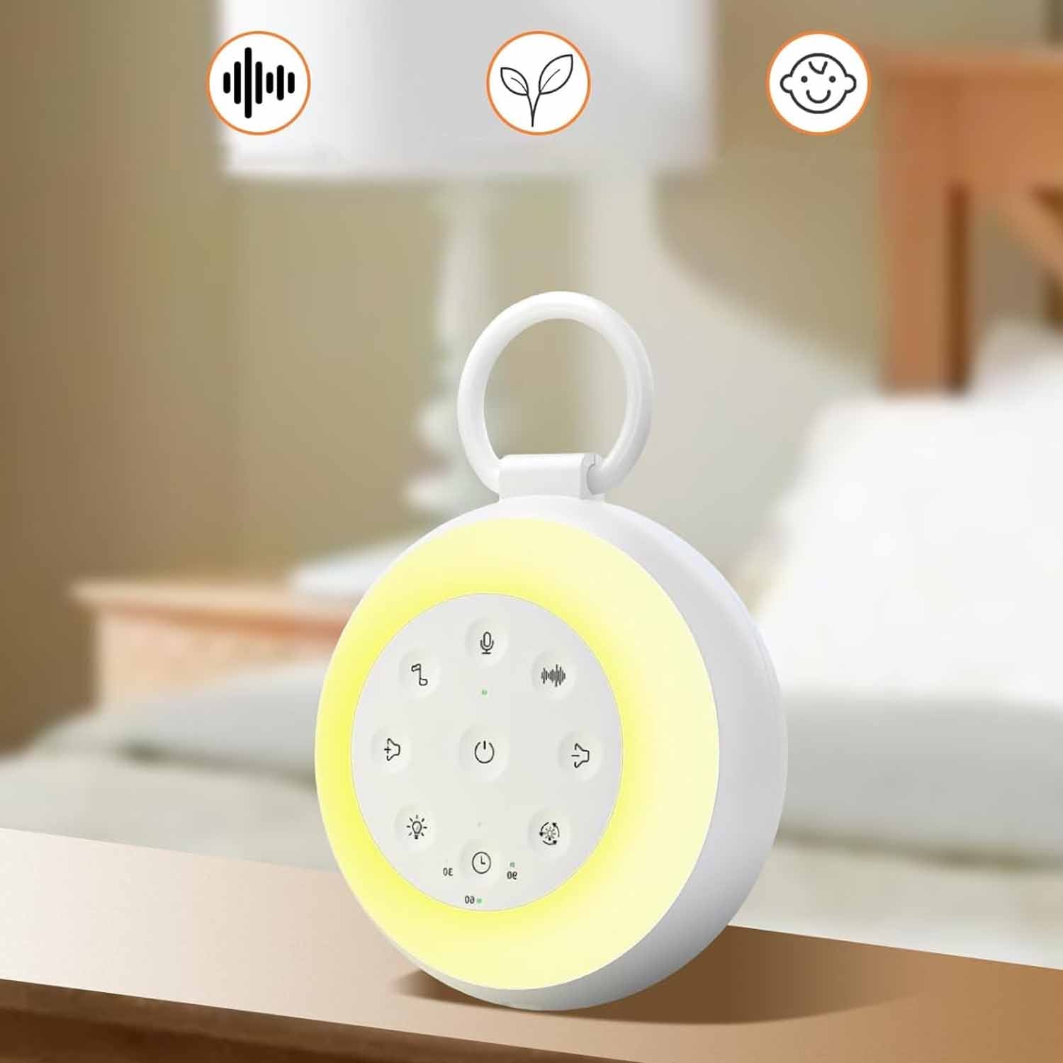 WHITE NOISE GENERATOR SPEAKER DEVICE NIGHT LIGHT WITH 24 Brand no brand