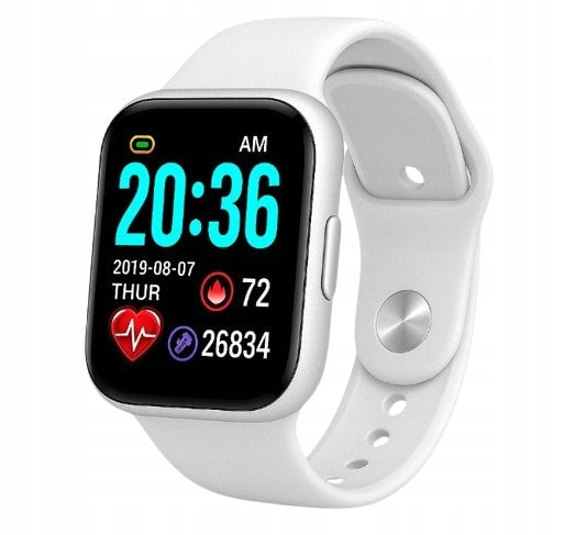WHITE SMARTWATCH Stylish and Functional Watch - BLUETOOTH, ANDROID, iOS