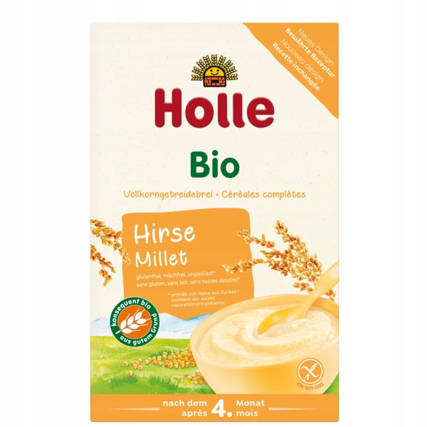 WHOLE GRAIN MILLET PORRIDGE WITHOUT ADDED SUGARS WITHOUT GLUTEN BIO 250g HOLLE Manufacturer code 7640161872448