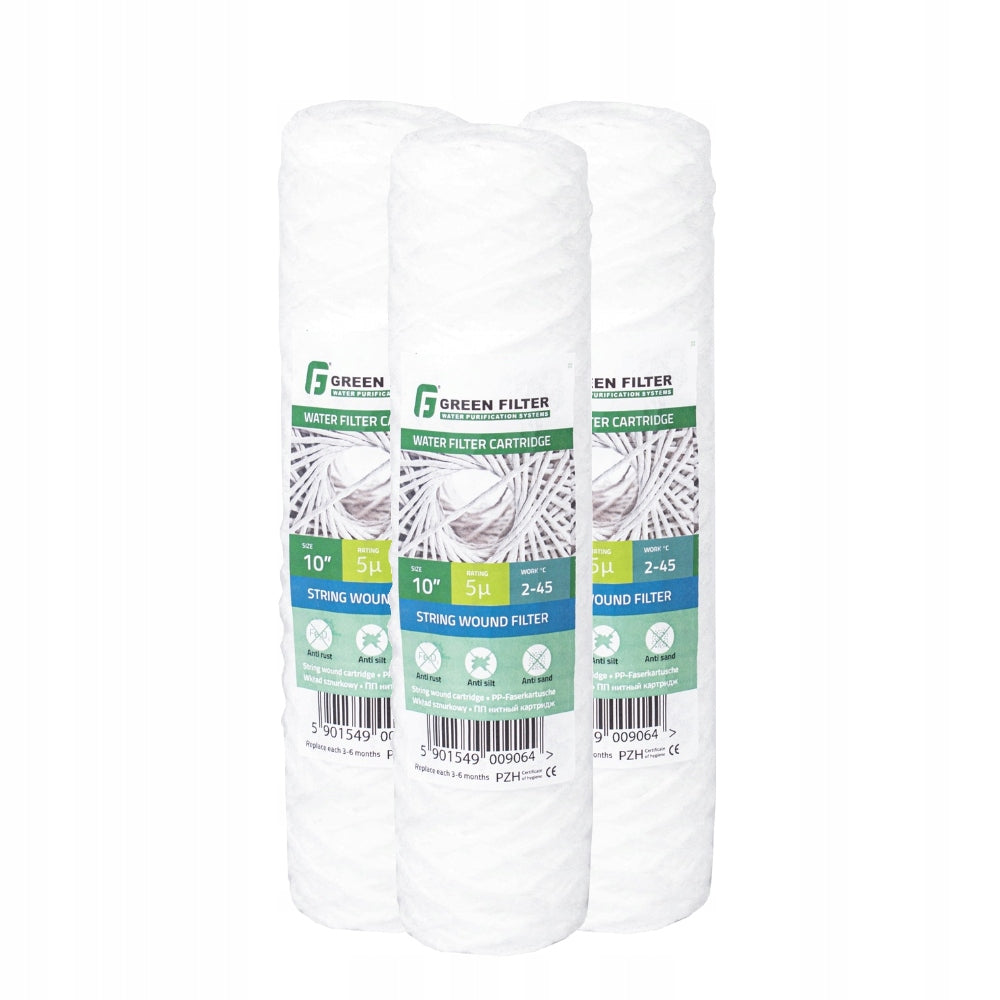 WHOLE HOUSE WATER FILTER 3 DEGREE IN-LINE 3/4" Softener Connection Model KF60