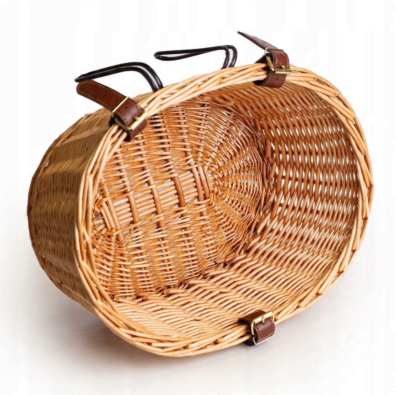 WICKER BICYCLE BASKET FOR MANAGER DOG TRANSPORTER FRONT BASKET Size S/M