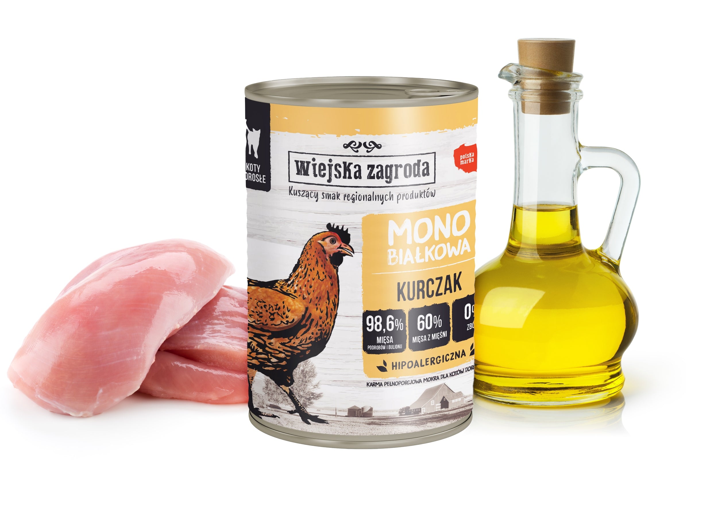 WIEJSKA ZAGRODA Monoprotein 400g Cat Chicken