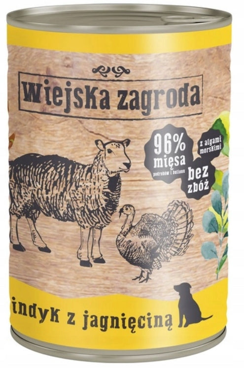 WIEJSKA ZAGRODA WET FOOD MIX OF FLAVORS 12x400G Manufacturer code WIEJSKA ZAGRODA Karma mokra dla psa