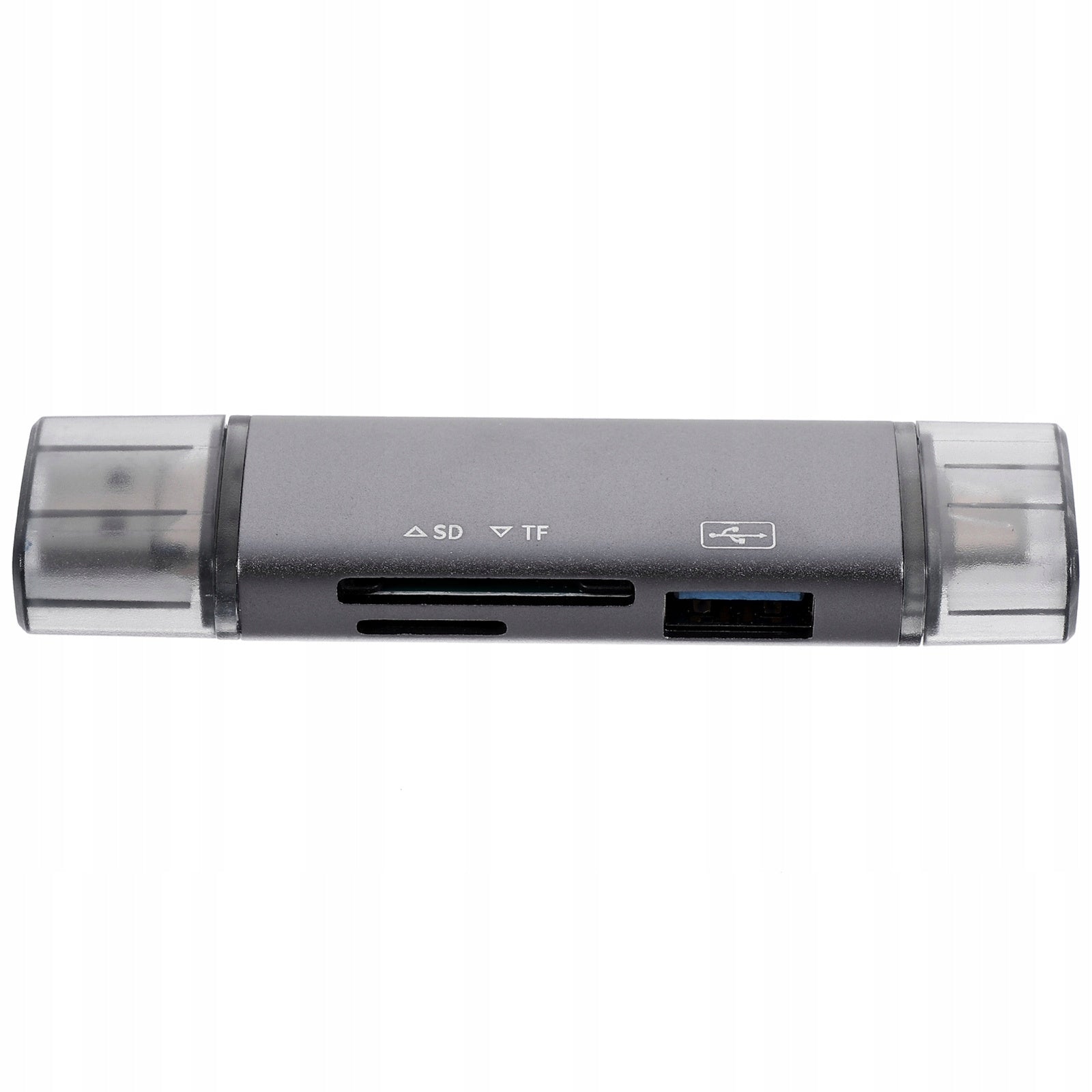 WIELOFUNKCYJNY CZYTNIK KART TF I USB SZARY Manufacturer no brand