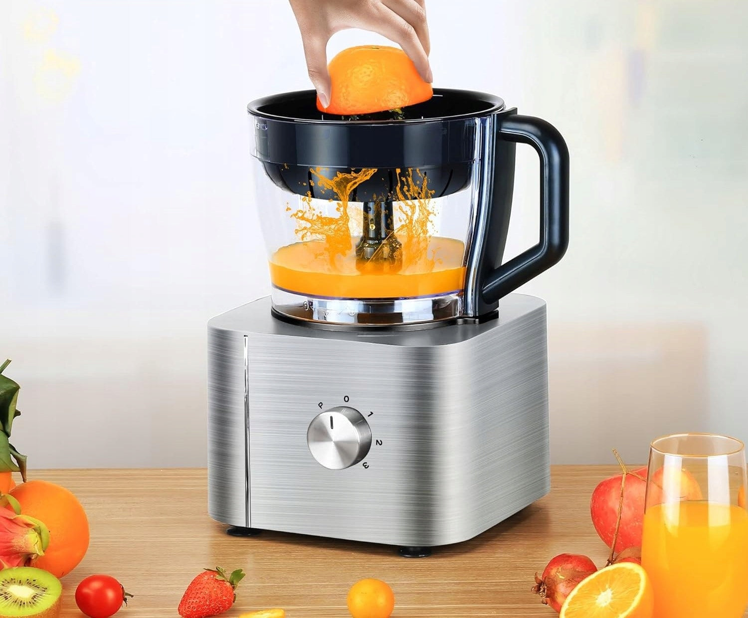 WIELOFUNKCYJNY Robot kuchenny SNDOAS SREBRNY 1100 W srebrny/szary P20010 Brand no brand
