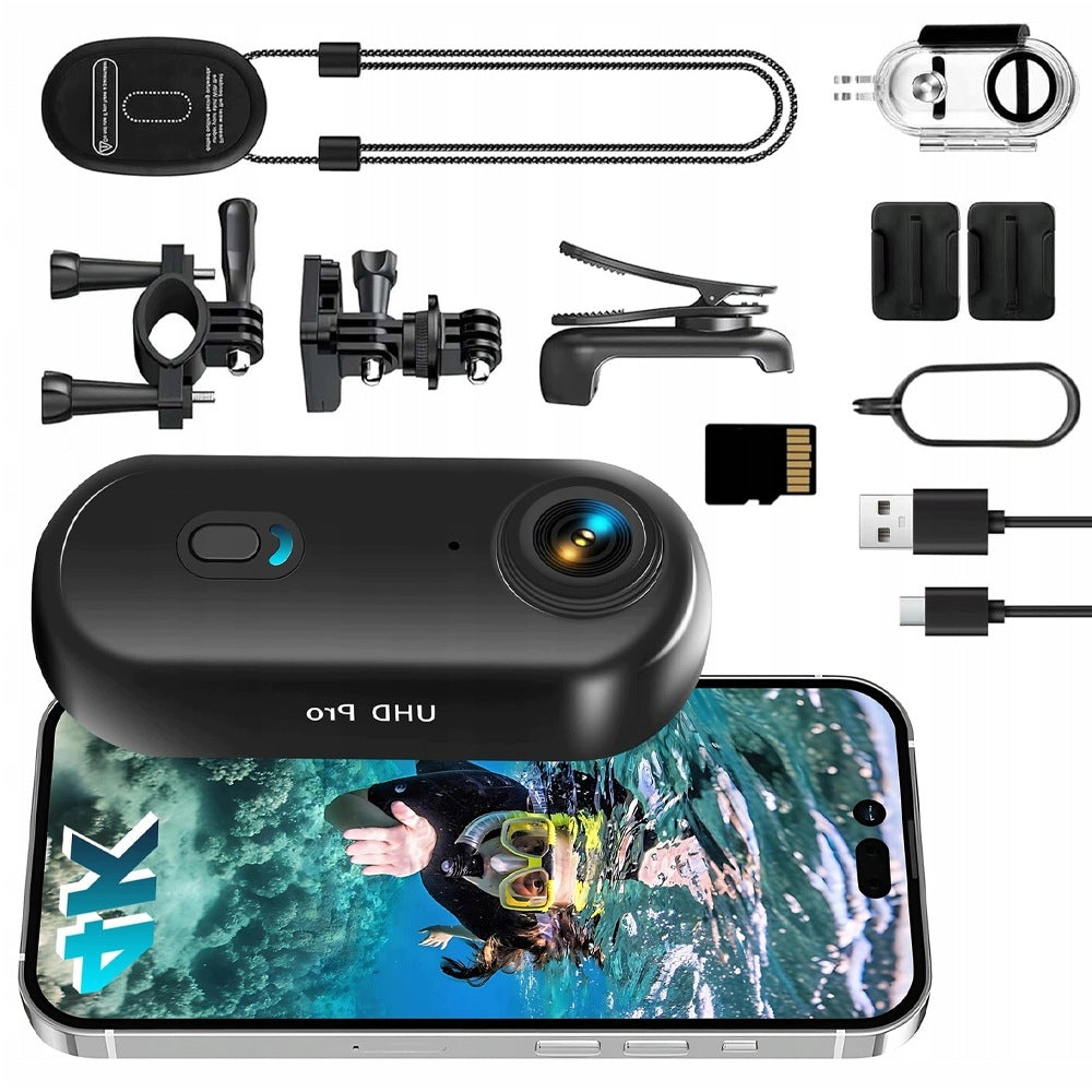 WIFI Action Cam 128G 4K 30 fps 30M Wasserdicht 120°-Photo Weitwinkel