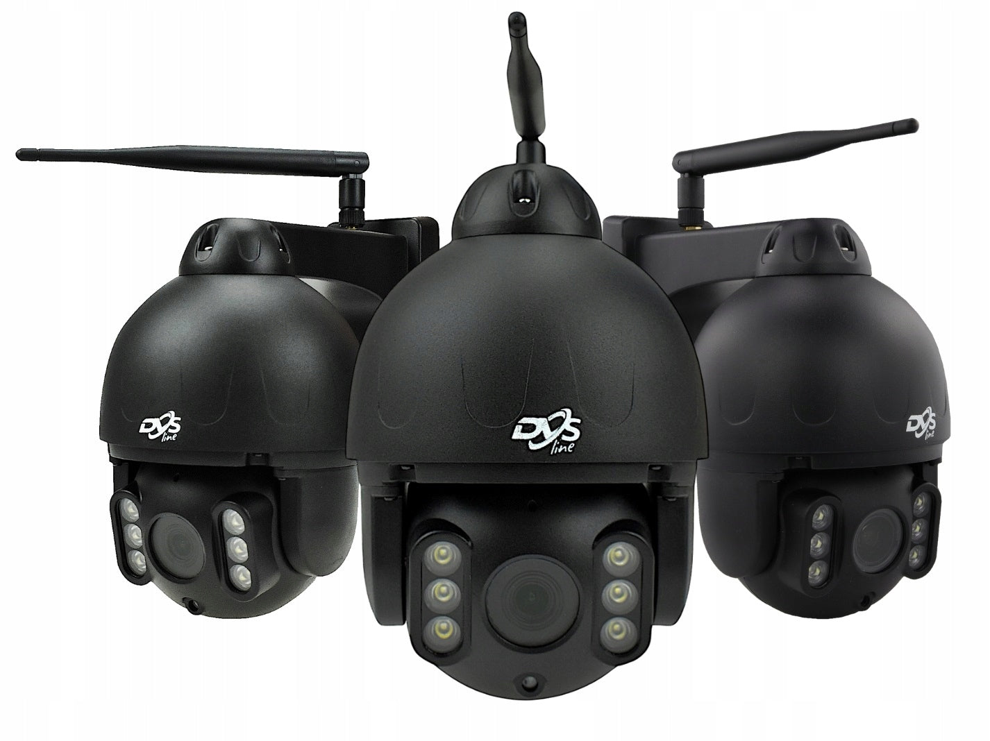 WIFI CAMERA KIT 4 ROTATING CAMERAS WIRELESS BLACK 5 Mpx MONITORING Packaging status original