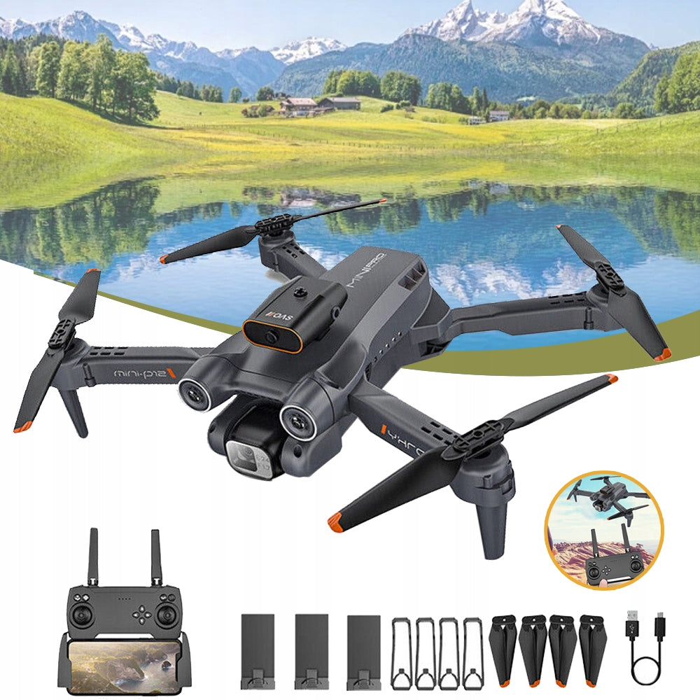 WIFI FPV DRONES WITH HD CAMERA RC QUADCOPTER DRONE, 3 BATTERIES, HEADLESS MODE