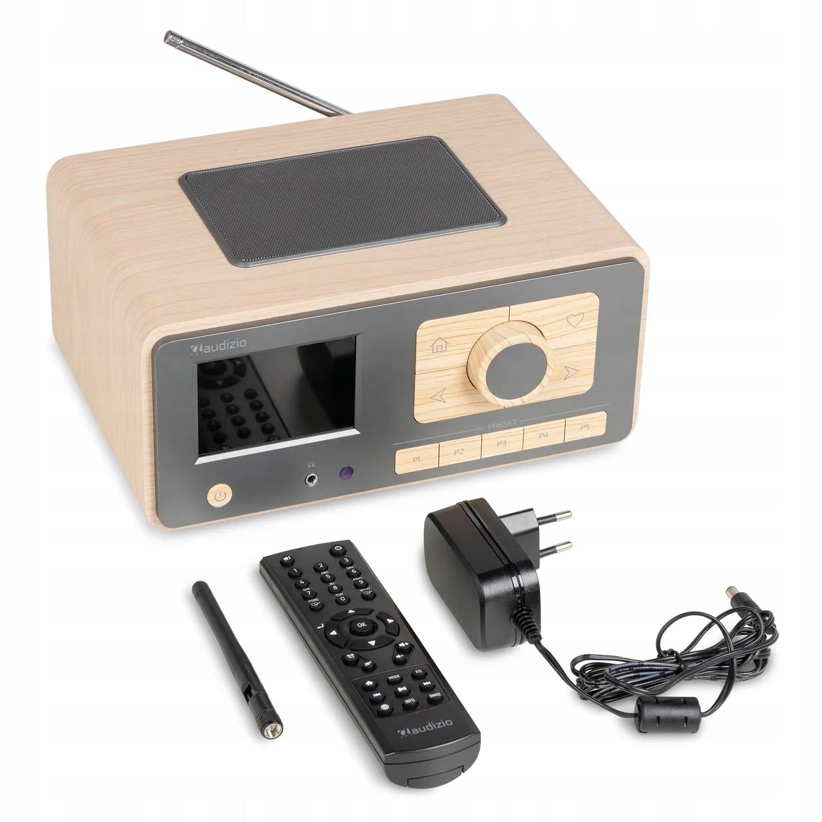 WIFI Internet Radio DAB+ FM Dozza Light Brown for Living Room Bedroom Kitchen Packaging status original