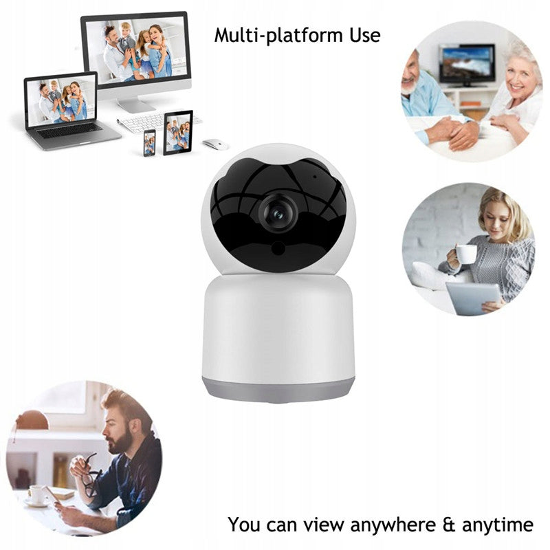WIFI ROTATING CAMERA Tuya Smart Live app Color white