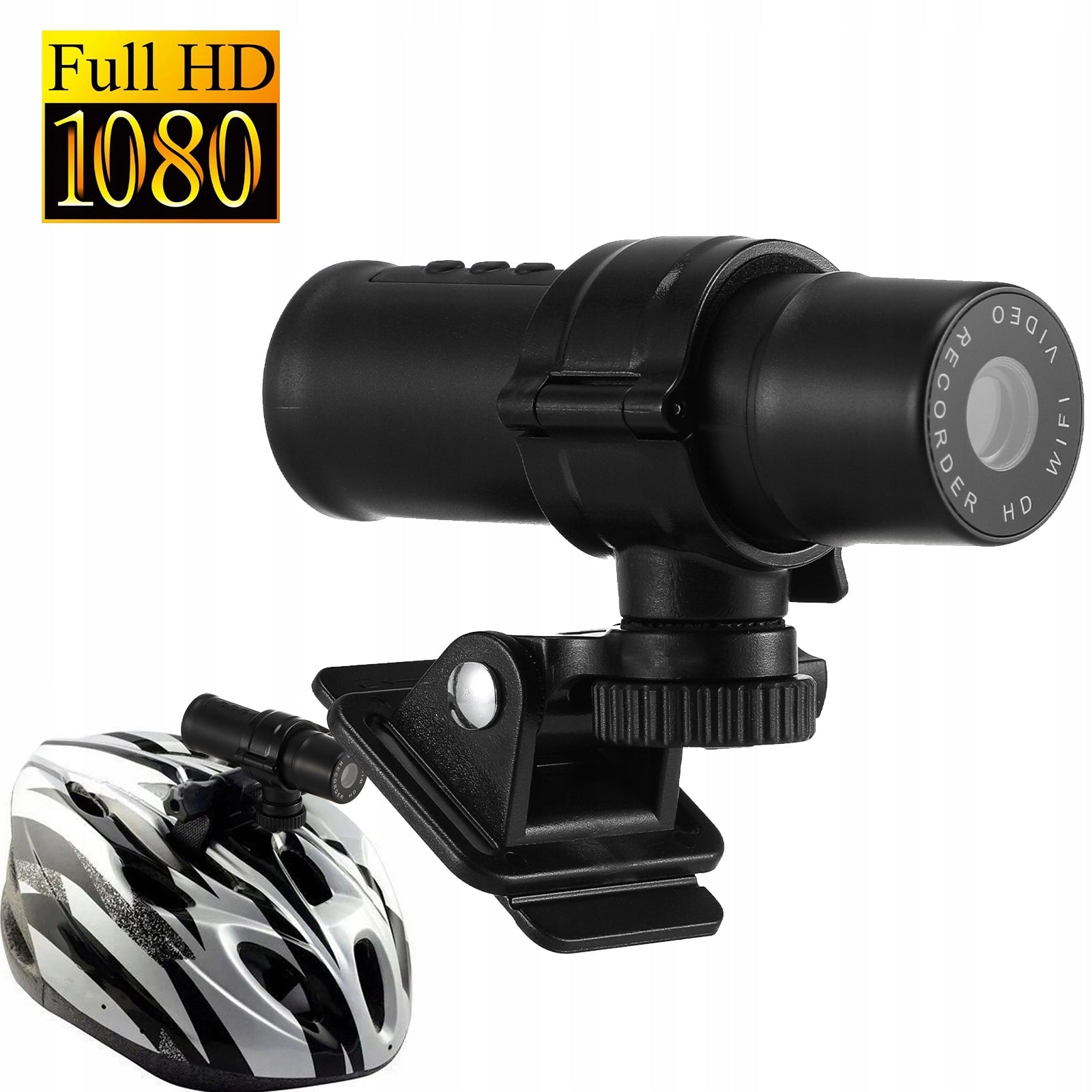 WIFI SPORTS CAMERA WITH HANDLEBAR HELMET HOLDER