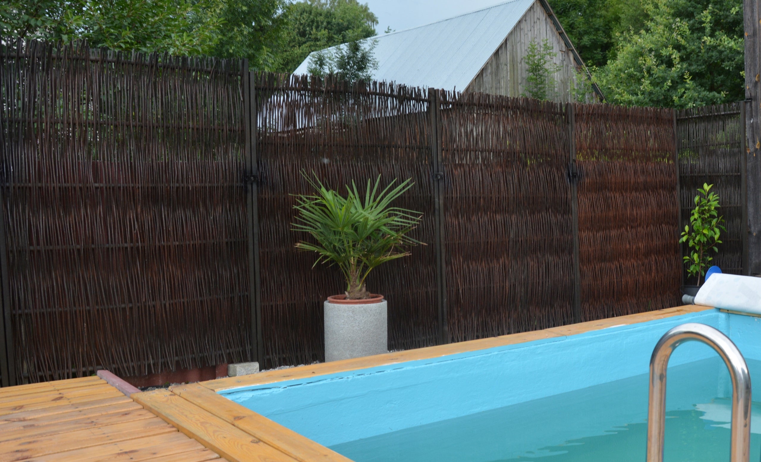 WIKLINOWY with frame 180 x 120 wicker mat Height 1.8 m