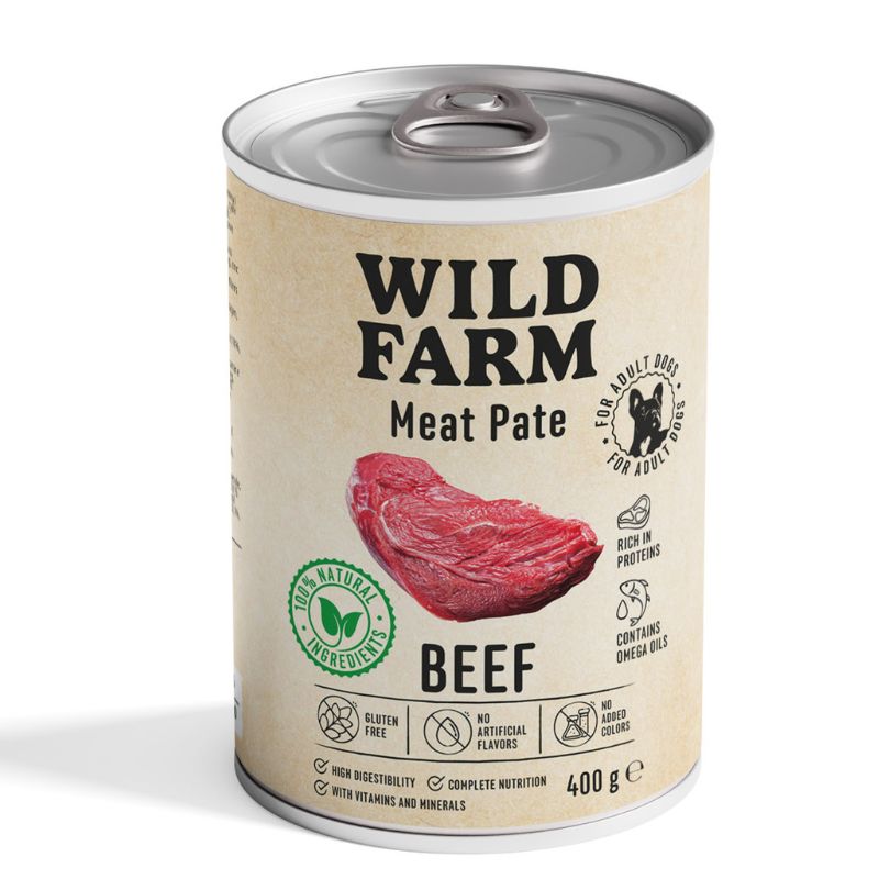 WILD FARM Pate Beef 400g Gluten Free Dog Food