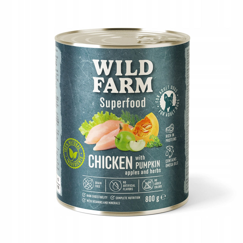 WILD FARM Superfood Chicken 800g Grain Free Dog Food