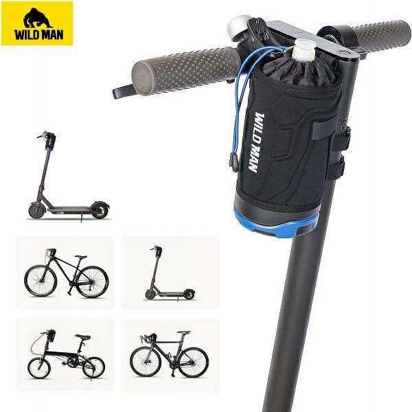 WILDMAN Bicycle Pouch/Handle R1 Frame Pouch Black-Grey /Black-Gray Brand Wild Man