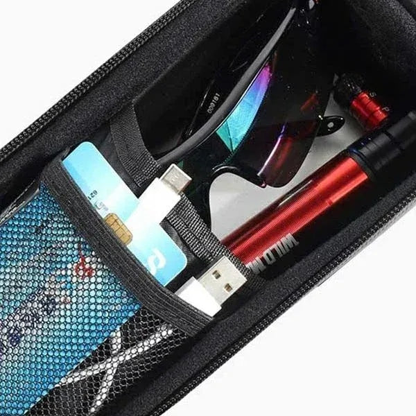 WILDMAN bicycle frame pouch with zipper 1L (4" - 7") XS2 black Kind universal