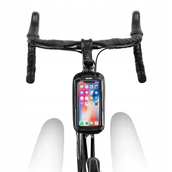 WILDMAN bicycle frame pouch with zipper 1L (4" - 7") XS2 black Model XS2