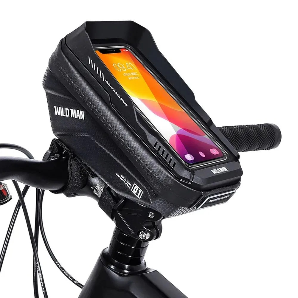 WILDMAN bicycle handlebar pouch with lock 1L (4" - 7") XT1 black Dominant material other