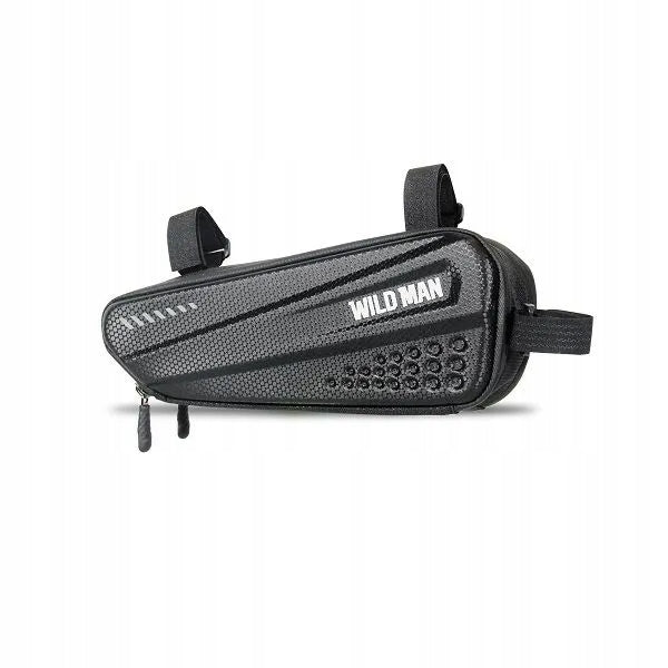 WILDMAN bicycle pouch for frame with zipper 1,5L E4 black