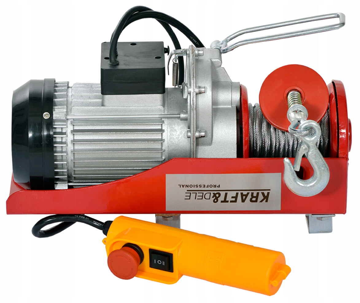 WINCH electric rope winch 800kg 230V BLOCKS Customs tariff code 84251100