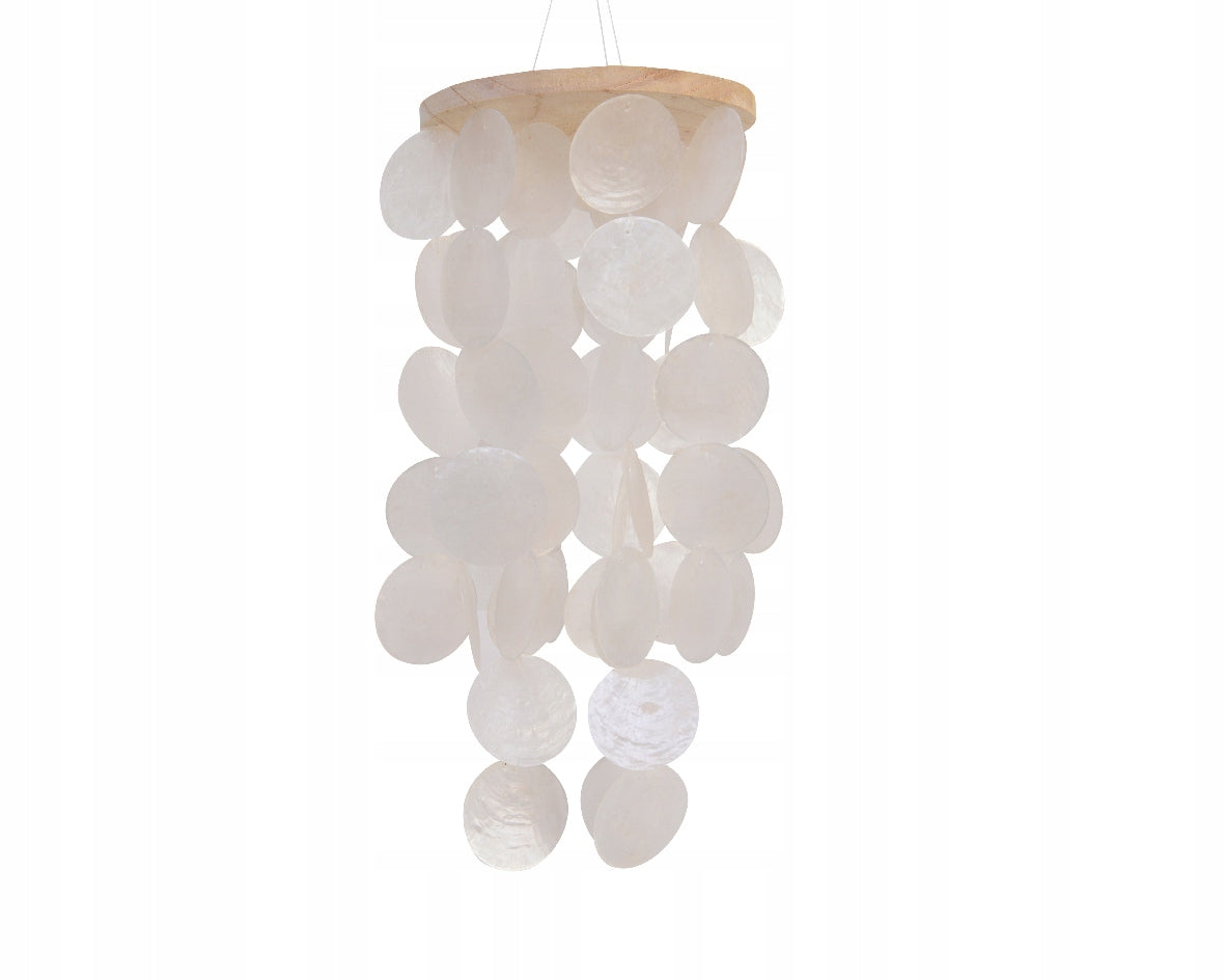 WIND CHIME with shells mother-of-pearl flakes h 35-50 cm Packaging status original