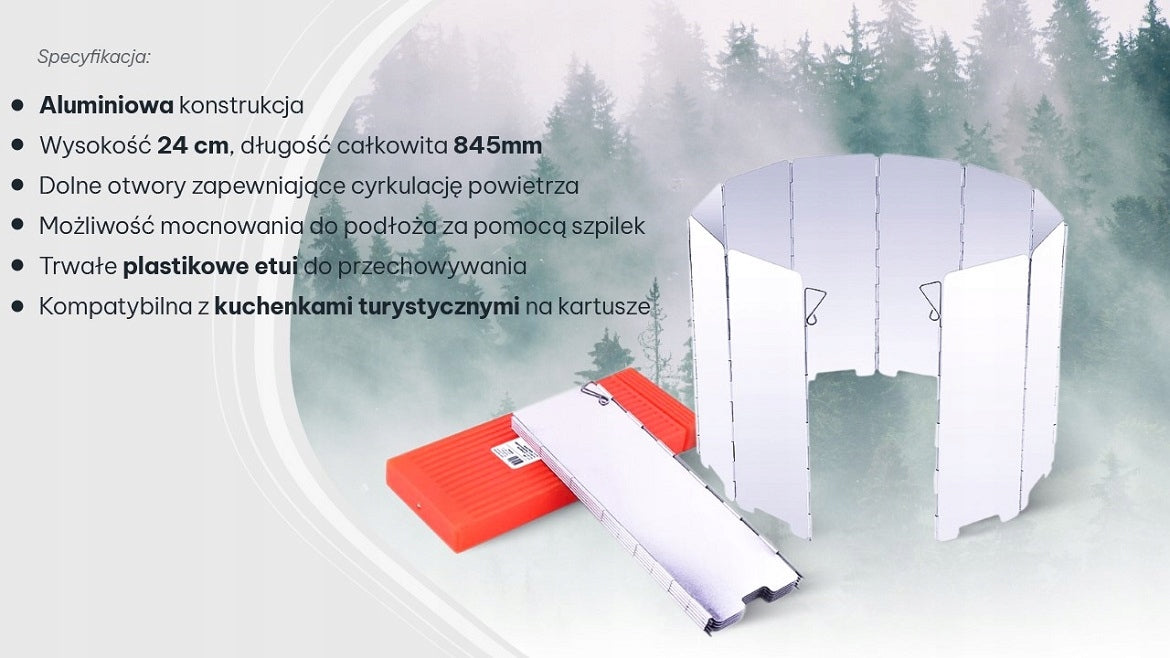 WIND COVER for FURNACE BURNER aluminum in CASE MaxiCamp Brand MaxiCamp