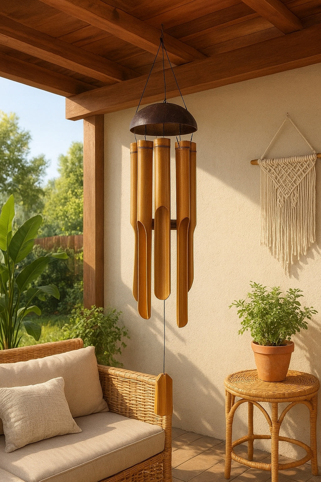 WIND GONG 75 CM BAMBOO BELL INDONESIA Length 75 cm