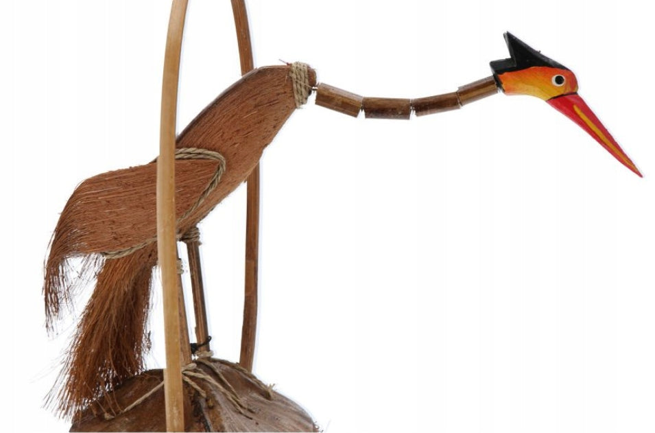 WIND GONG BAMBOO BIRD 110CM INDONESIA TERRACE GARDEN DECORATION Type wind chime