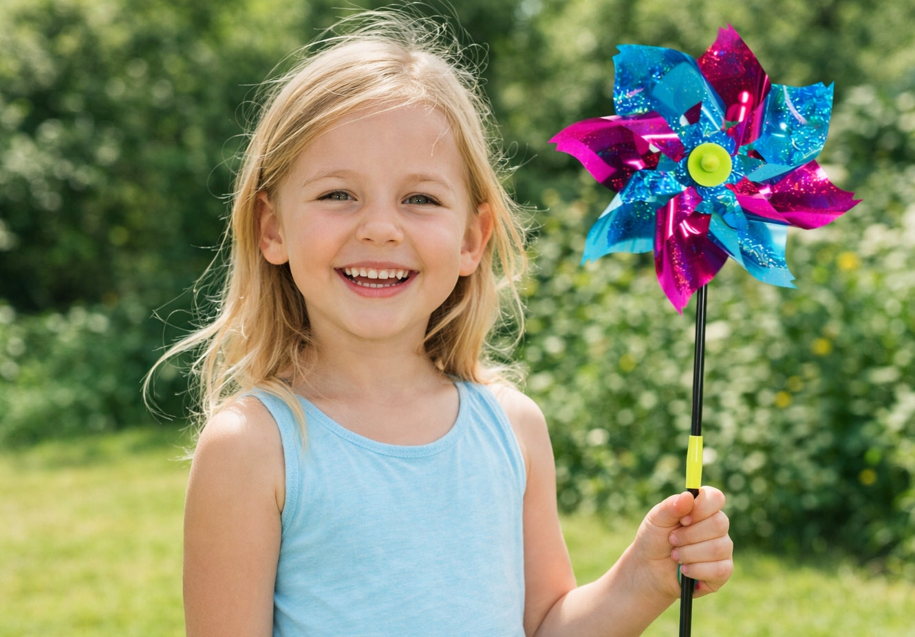 WINDMILL 39CM GARDEN HOLOGRAPHIC FOR BICYCLE TROLLEY BALCONY GARDEN Manufacturer code 4978