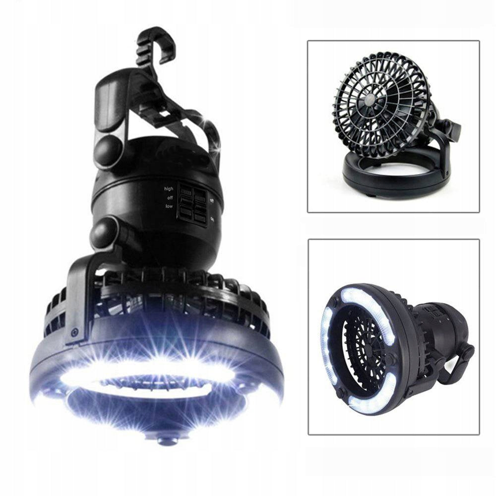 WINDMILL Battery Operated Fan with LED LAMP Camping