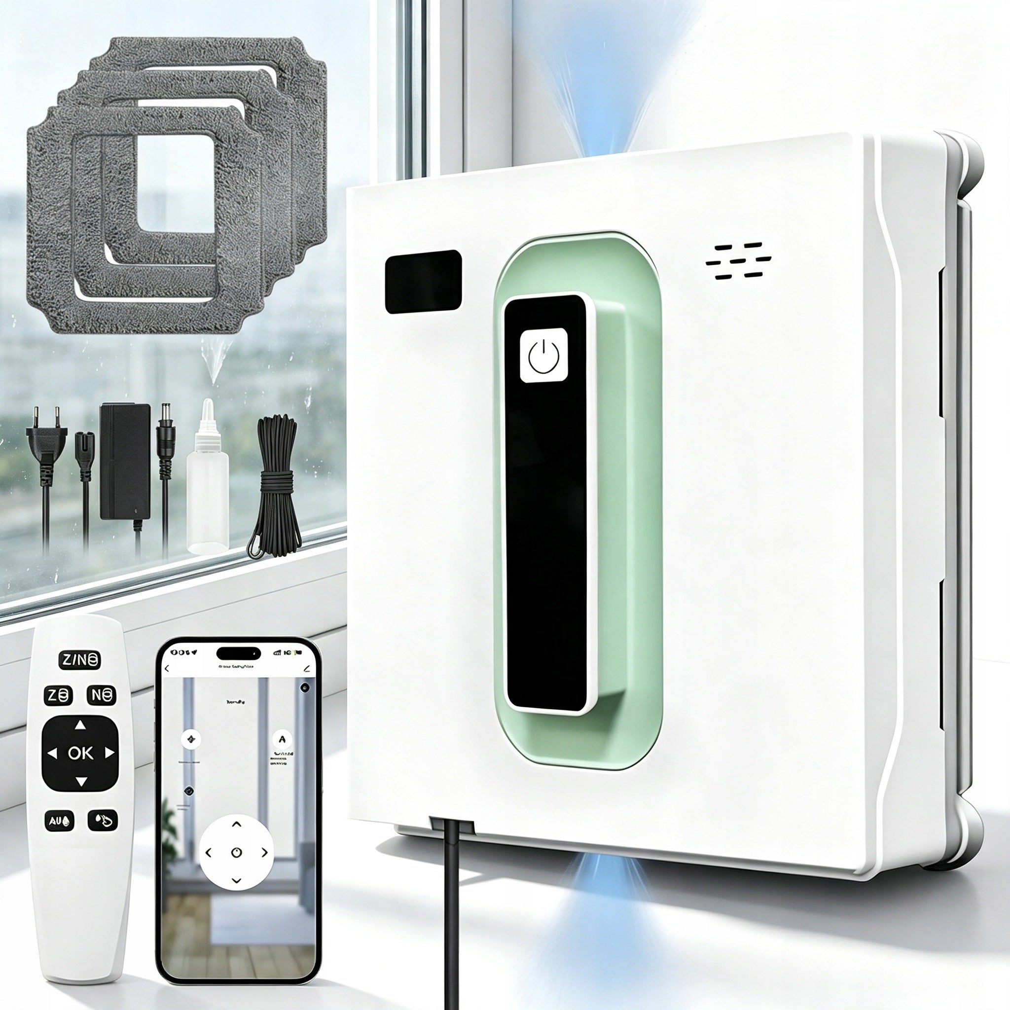WINDOW CLEANING ROBOT AUTOMATIC AND MANUAL WINDOW ANGLE CLEANING MODE