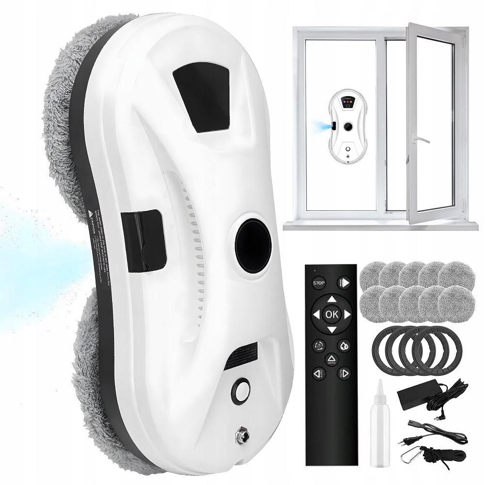 WINDOW CLEANING ROBOT MIRRORS AUTOMATIC WASHER + 10MOPS SET 5600Pa