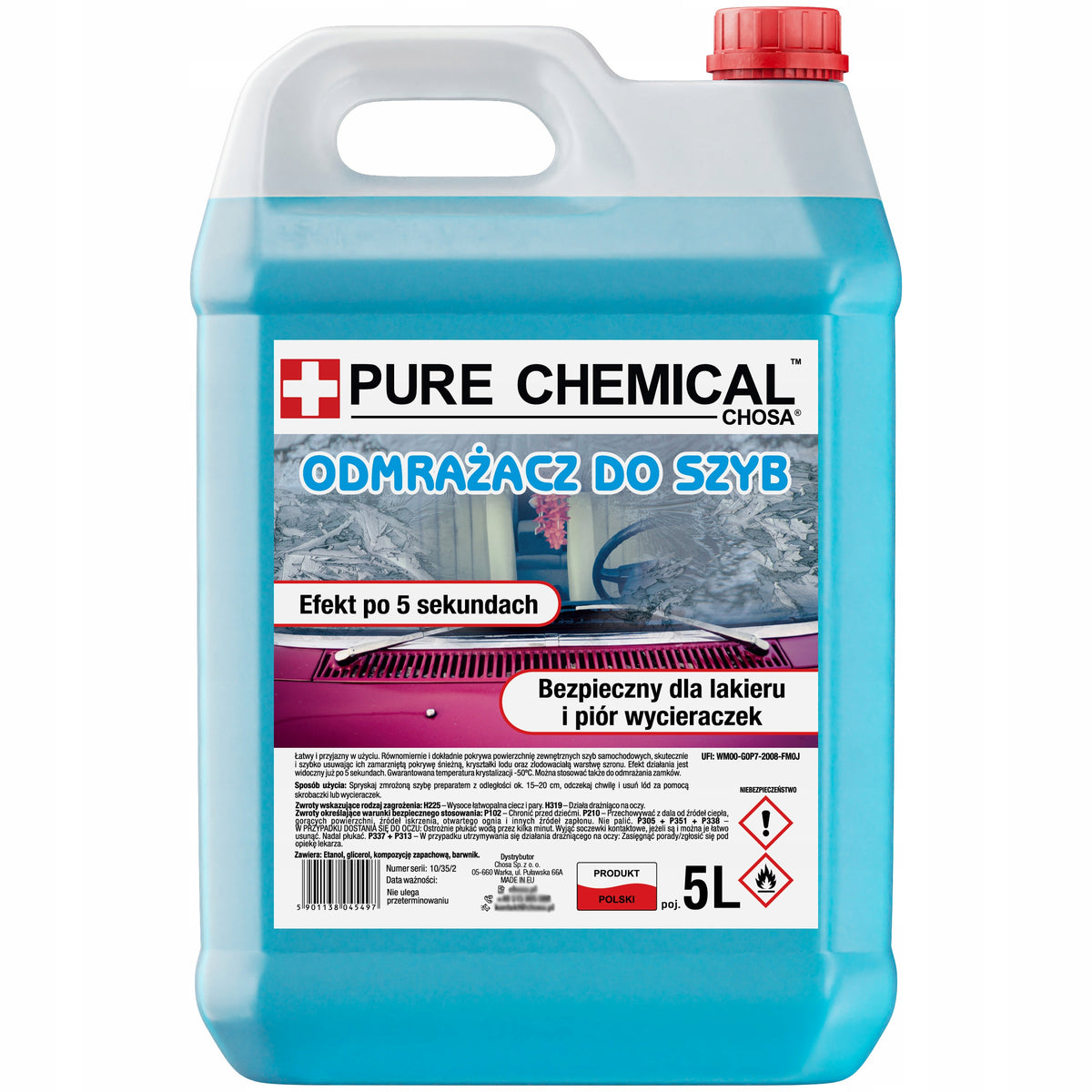 WINDOW DEFROSTER STRONG Pure Chemical -40°C 5L EAN (GTIN) 5901138045497