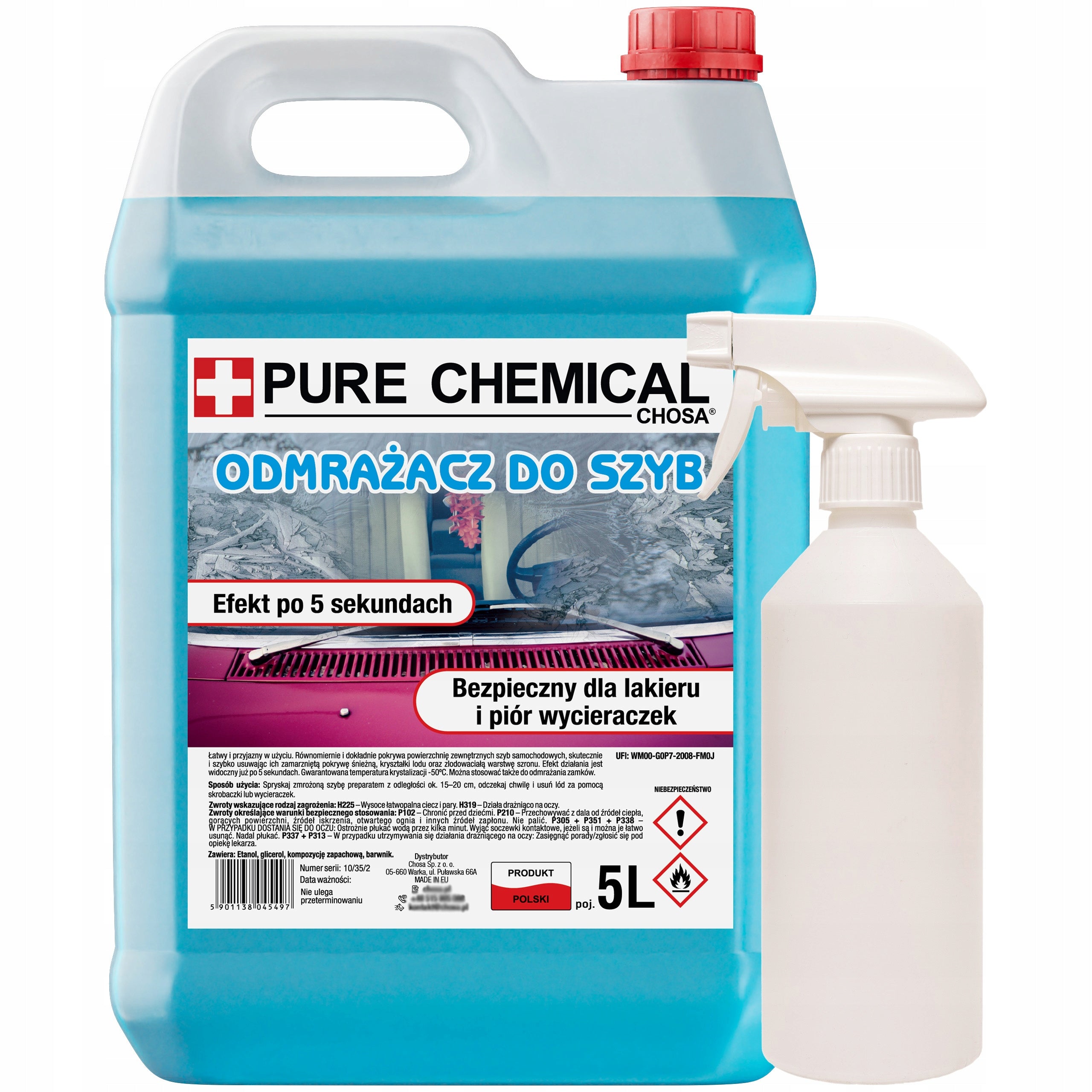 WINDOW DEFROSTER STRONG Pure Chemical -40°C 5L