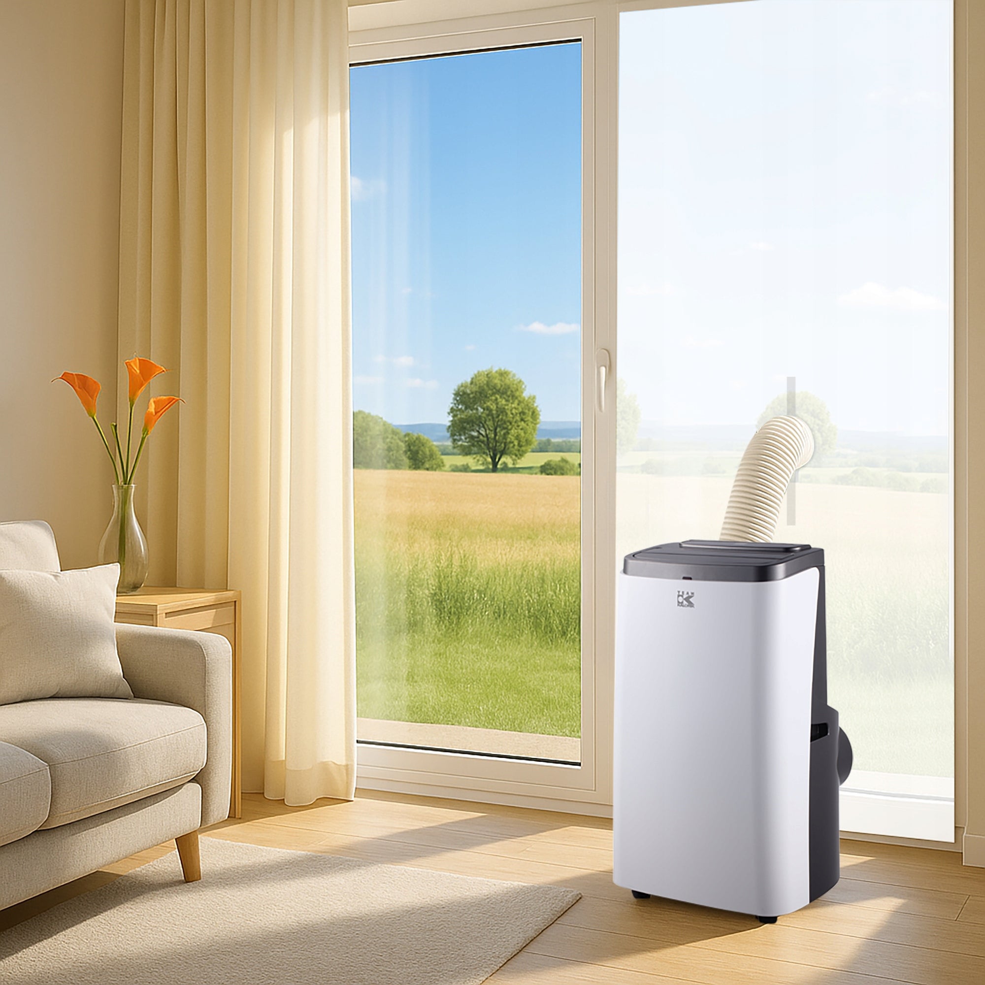 WINDOW SEAL FOR PORTABLE AIR CONDITIONER SLEEVE PIPE WINDOW BALCONY 208cm Range of energy efficiency classes A+++ - D
