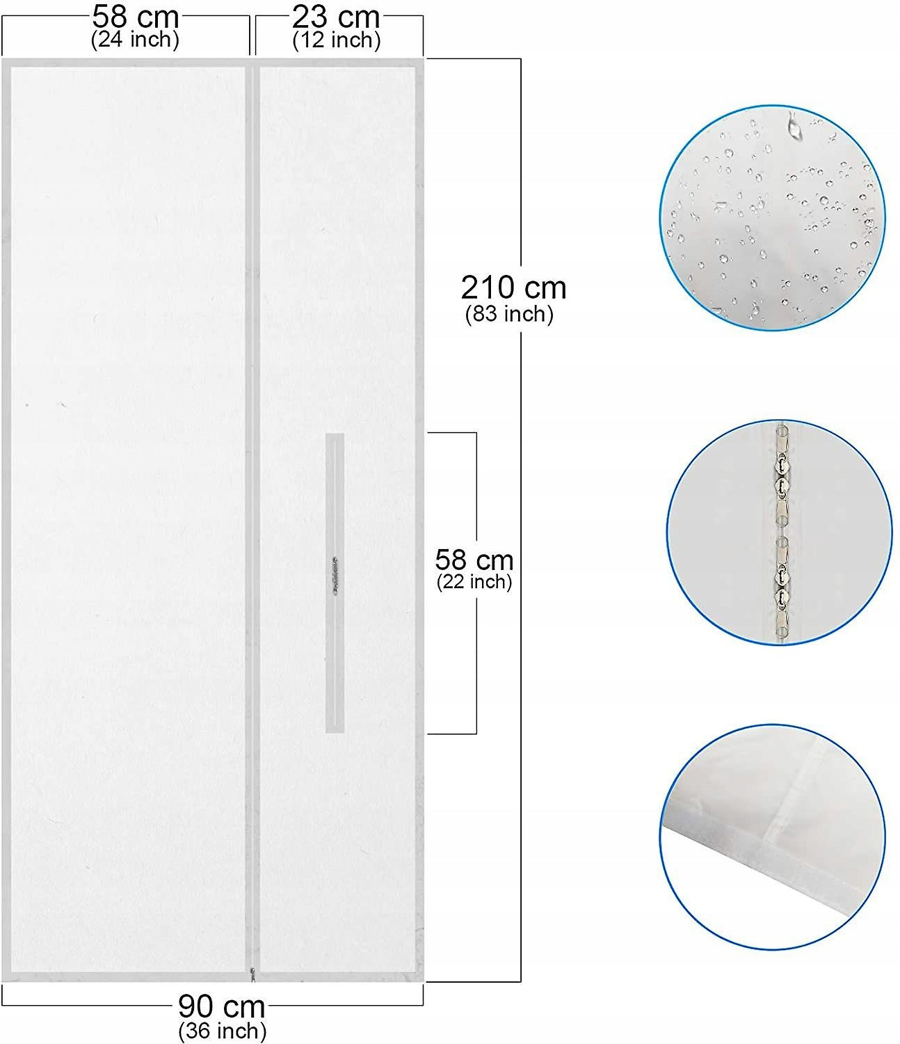 WINDOW SEAL for portable air conditioner for BALCONY DOOR 210x90cm For for air conditioner