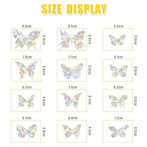 WINDOW STICKERS BUTTERFLIES RAINBOW SUN CATCHER PVC 28 PCS GIFT Manufacturer code Producent niezależny