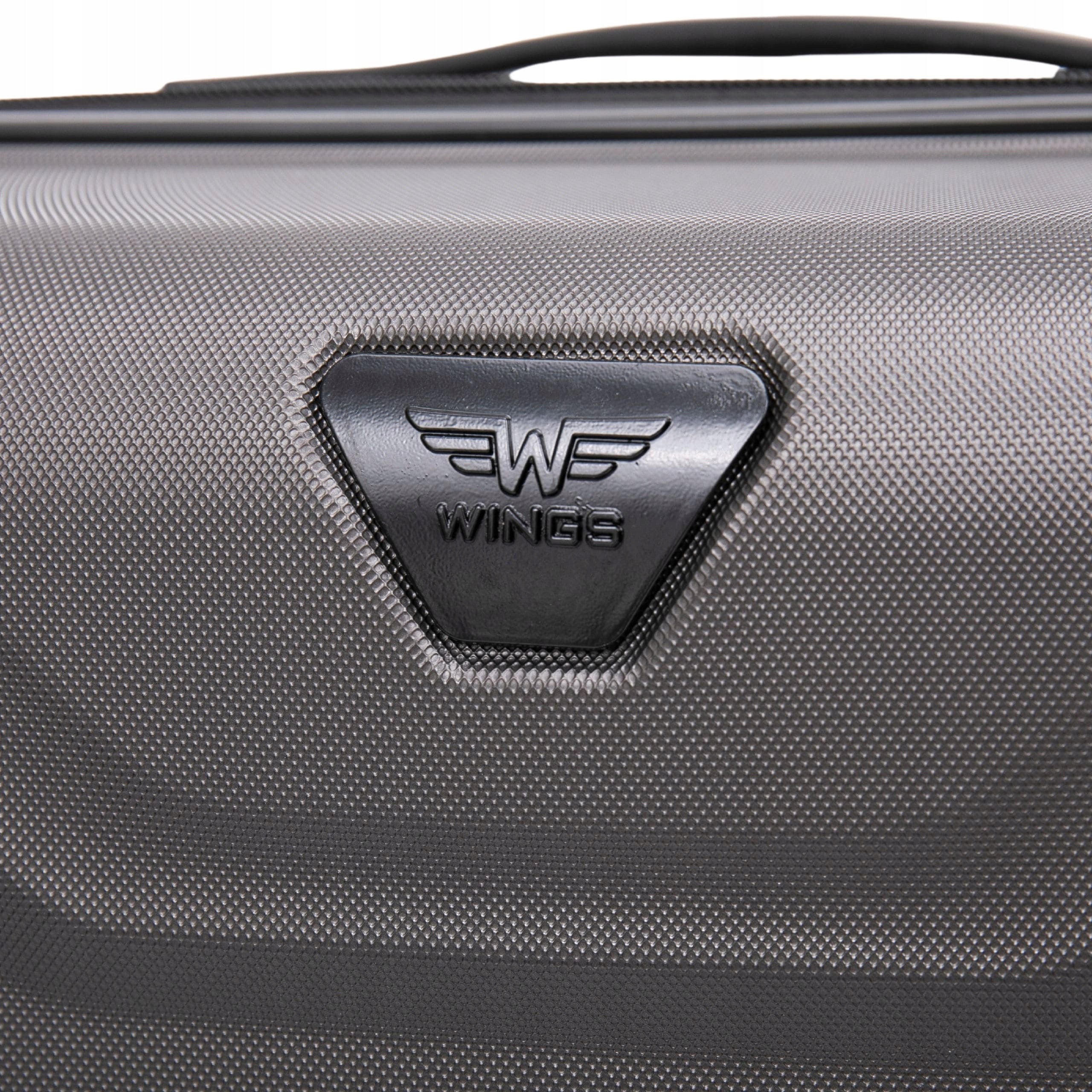 WINGS Small Travel Suitcase Hand Luggage with ABS-U on 4 Wheels Kind hard