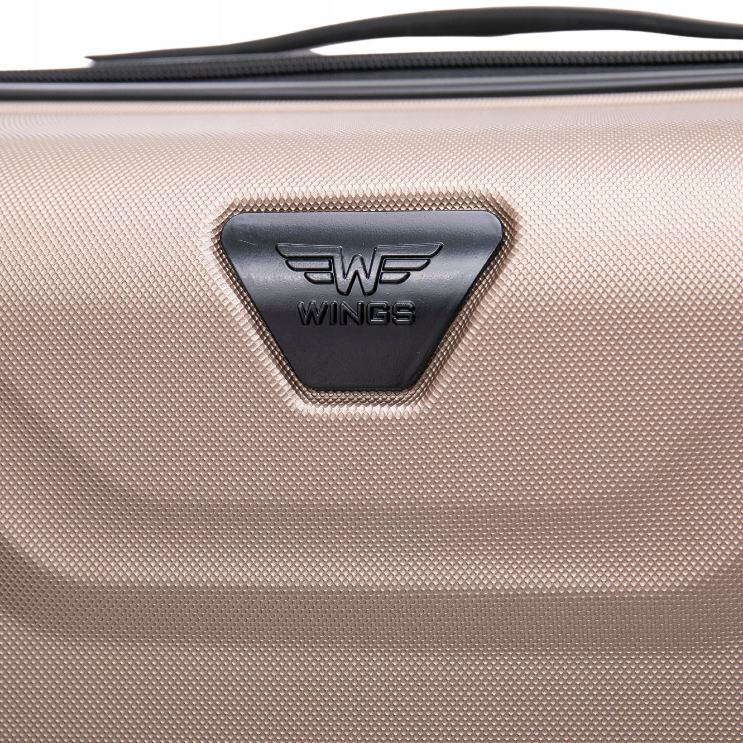 WINGS Small carry-on LUGGAGE with ABS hard SPACIOUS suitcase for AIRCRAFT Kind hard