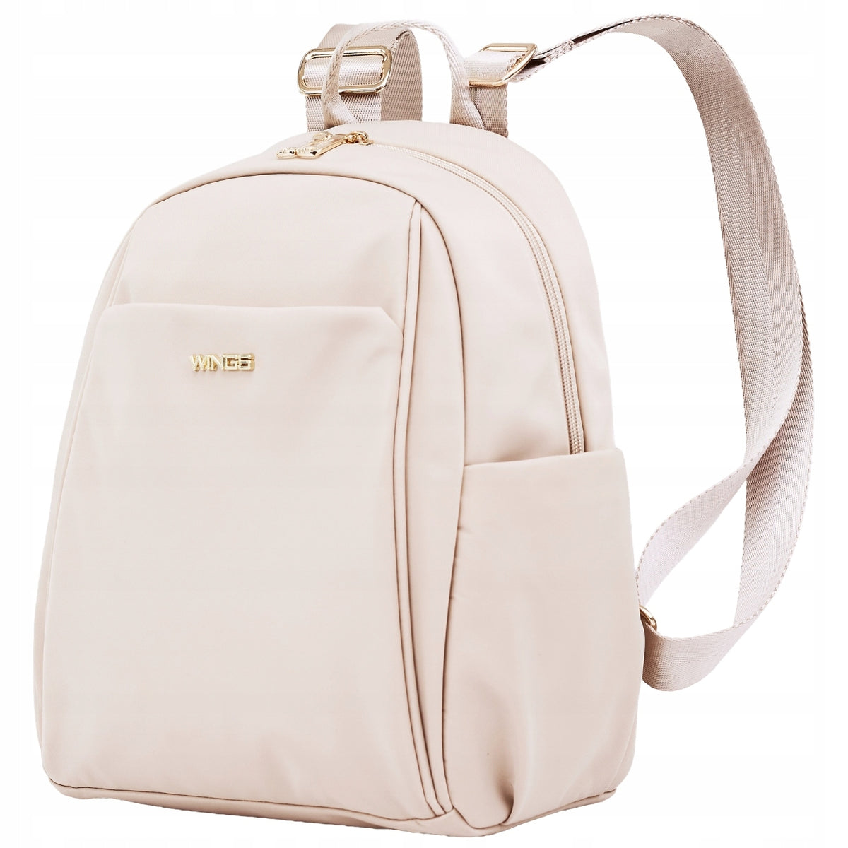 WINGS Women's Backpack Urban Beige Lightweight and Spacious 9L Wide Straps RSL01K Brand Wings