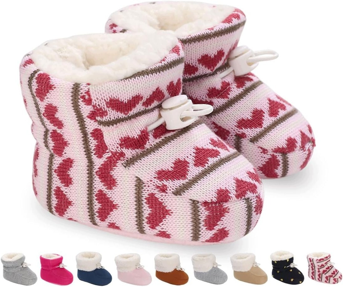 WINTER BOOTS FOR NEWBORNS WARM ANTI-SLIP ADJUSTABLE LINING