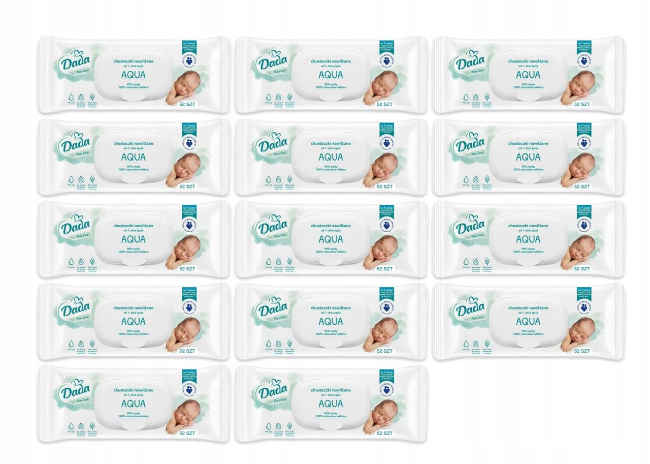 WIPES DADA AQUA Pure 52 pcs 14 PACK