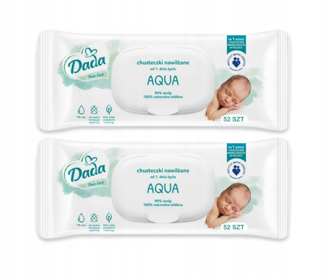 WIPES DADA AQUA Pure Care 52 pieces