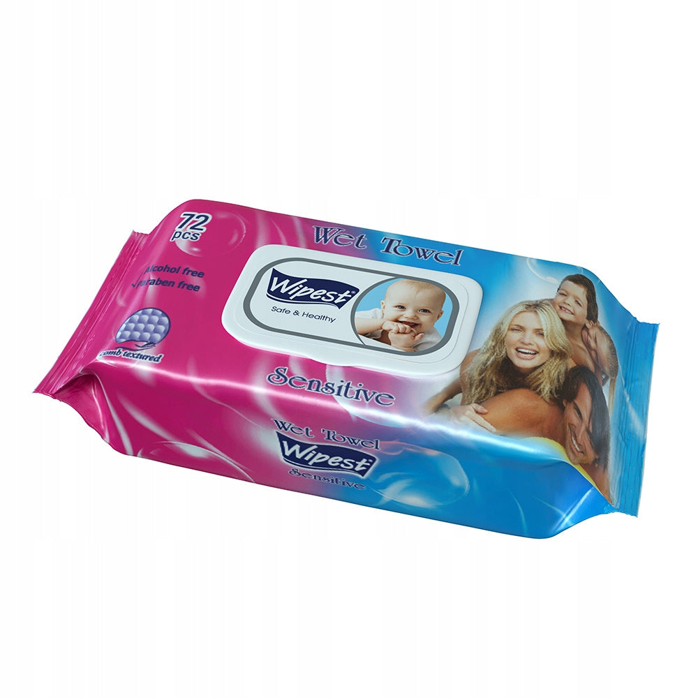 WIPEST SENSITIVE BABY WET TOWEL WET WIPES 72PCS.